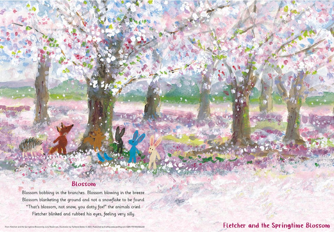 Blossom Fletcher and the Springtime Blossom Poster Graffeg Books