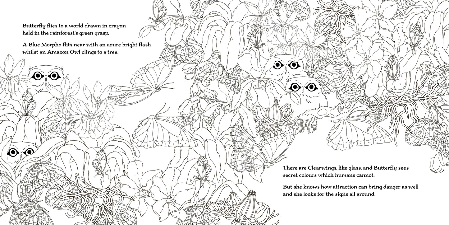 Fly, Butterfly, Fly! Colouring Book