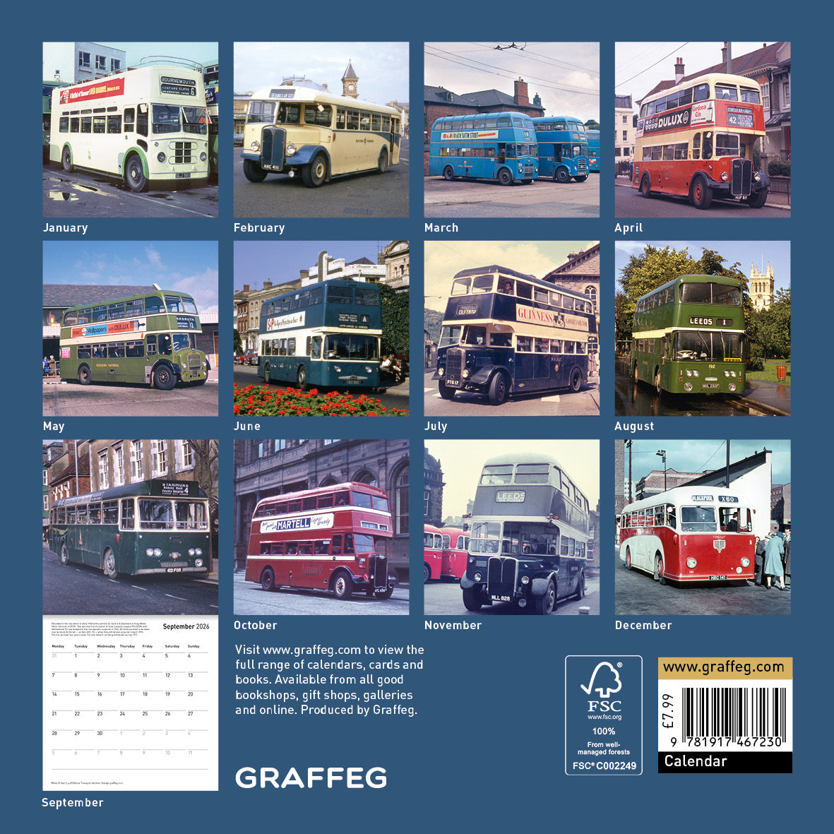 Heritage Buses of Britain Calendar 2026