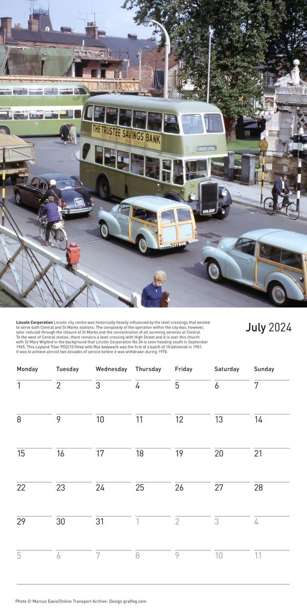 Heritage Buses of Britain Calendar 2025 Graffeg Books