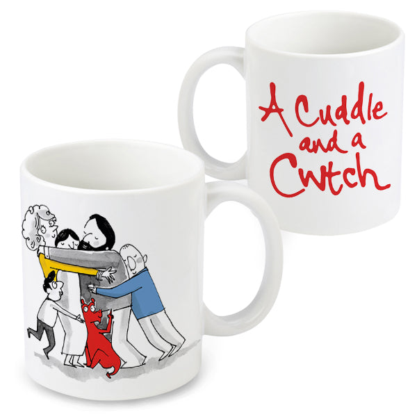 A Cuddle and a Cwtch mug