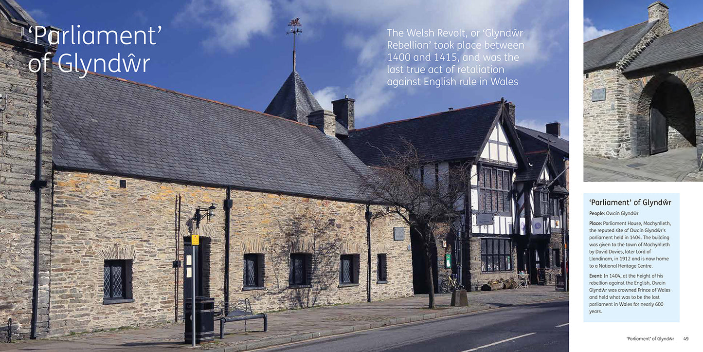 50 Buildings that Built Wales Mark Baker Greg Stevenson David Wilson published by Graffeg Parliament of Glyndwr