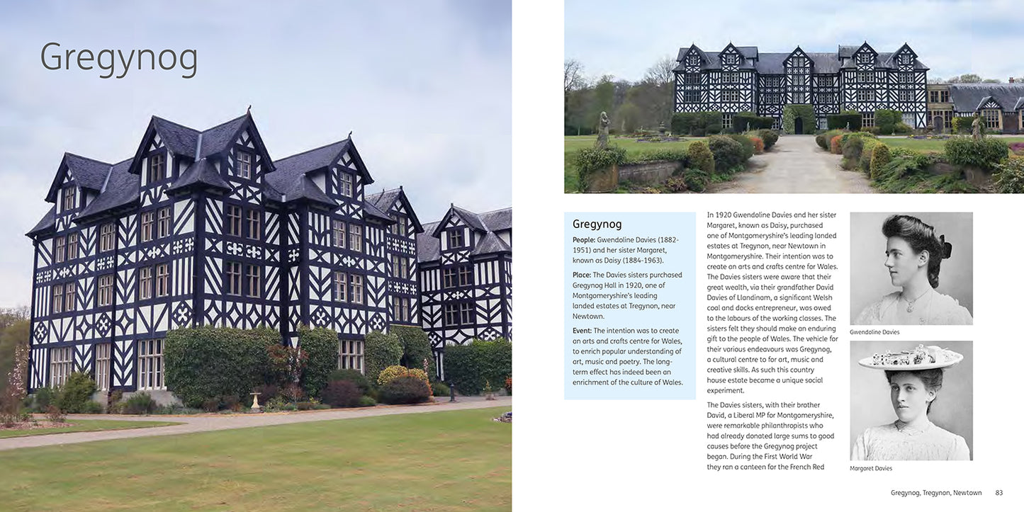 50 Buildings that Built Wales Mark Baker Greg Stevenson David Wilson published by Graffeg Gregynog