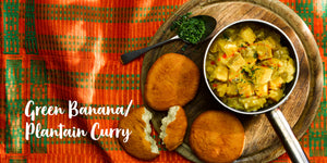 Vegan cookery book recipe book plant-based African Twist BAME in Wales Green banana plantain curry