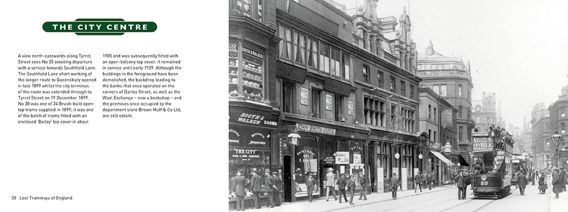 Lost Tramways of England: Bradford by Peter Waller, published by Graffeg. The City Centre