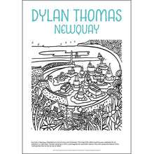 Load image into Gallery viewer, Dylan Thomas Newquay - Helen Elliott Colouring Poster
