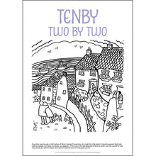 Load image into Gallery viewer, Tenby Two by Two - Helen Elliott Colouring Poster
