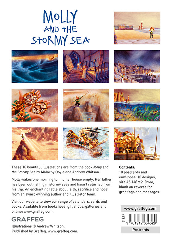 Molly and the Stormy Sea Postcard Pack - English