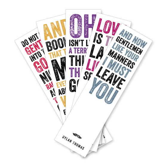 Dylan Thomas Bookmarks Pack 1