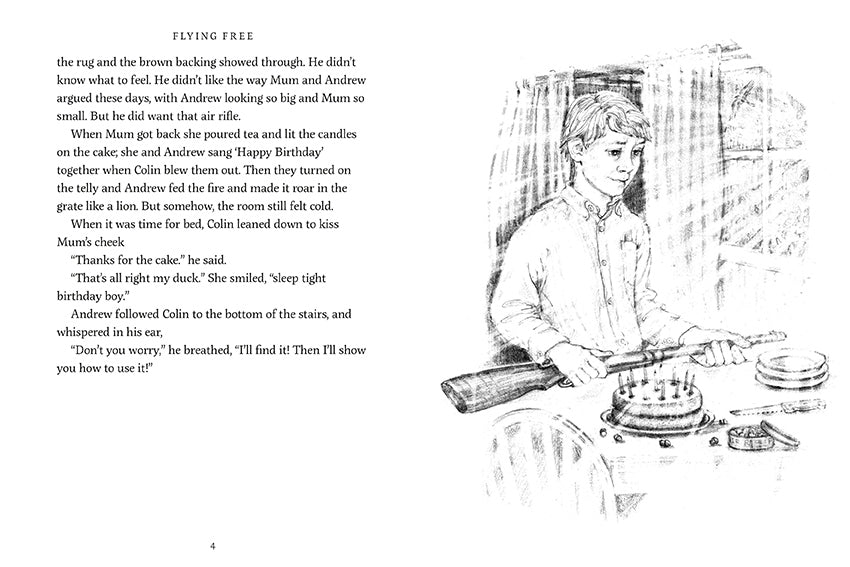 Flying Free by Nicola Davies illustrated by Cathy Fisher published by Graffeg, part of the Country Tales series