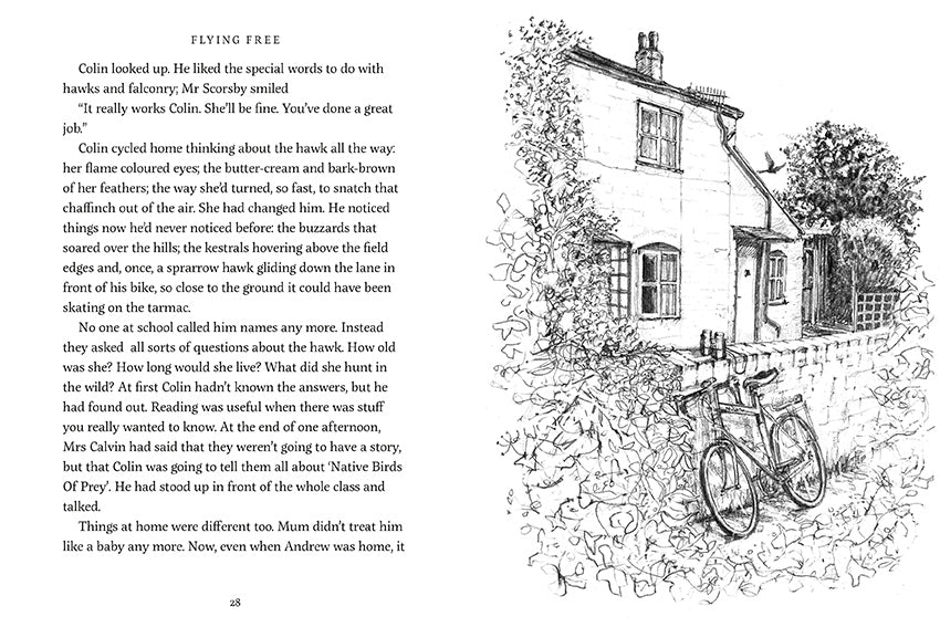 Flying Free by Nicola Davies illustrated by Cathy Fisher published by Graffeg, part of the Country Tales series