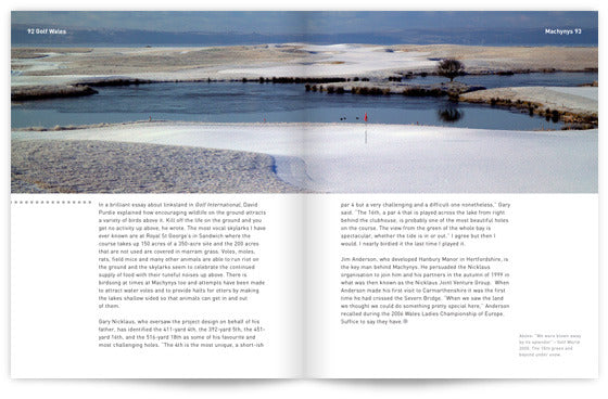 Golf Wales by John Hopkins and Colin Pressdee, published by Graffeg. Machynys