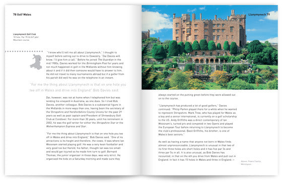 Golf Wales by John Hopkins and Colin Pressdee, published by Graffeg. Llanymynech