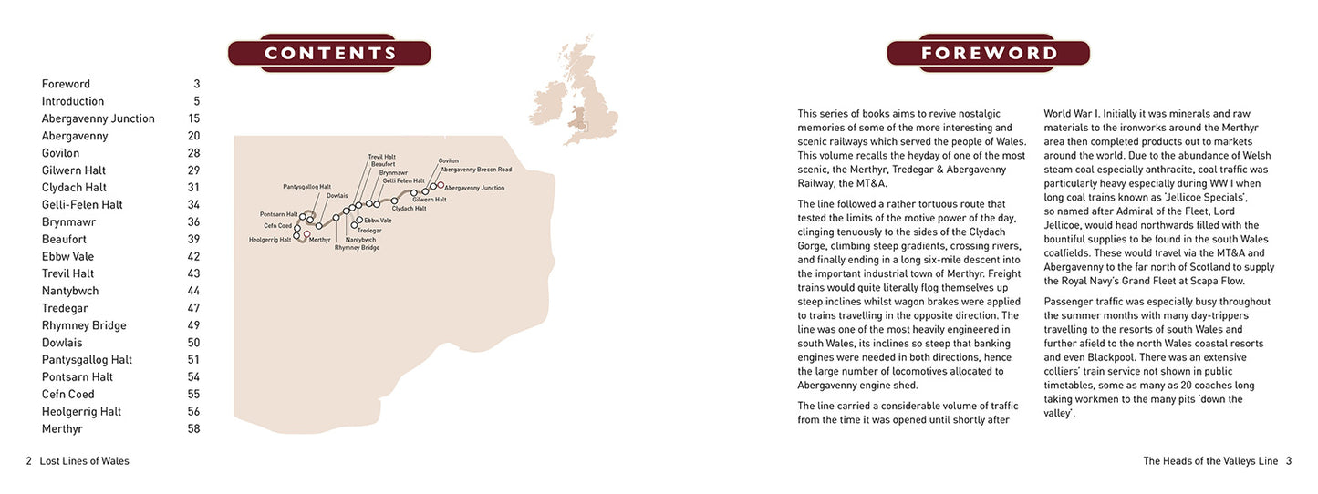 Lost Lines of Wales: The Heads of the Valleys by Geoffrey Lloyd, published by Graffeg