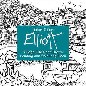 Helen Elliott Village Life Colouring Book, published by Graffeg