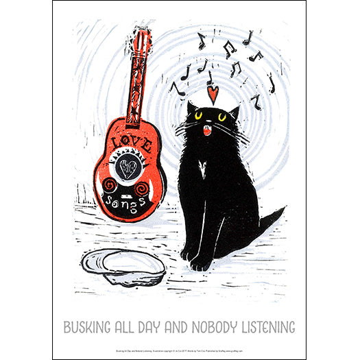 Busking All Day - Jo Cox Poster
