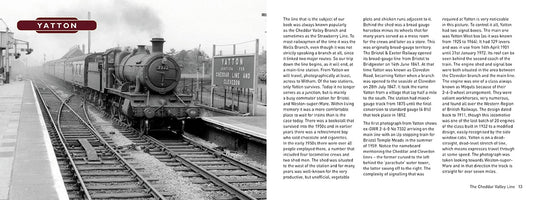 Lost Lines of England The Cheddar Valley Line by Paul Lawton, published by Graffeg. Yatton