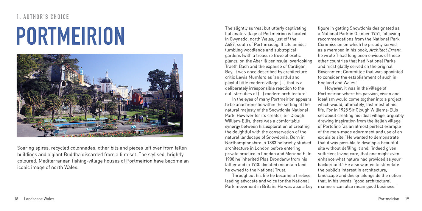 Landscape Wales by Terry Stevens, published by Graffeg. Portmeirion