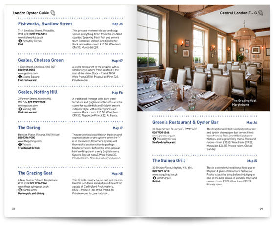 London Oyster Guide by Colin Pressdee, Shellfish Association of Great Britain, published by Graffeg