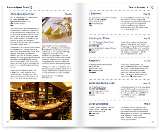 London Oyster Guide by Colin Pressdee, Shellfish Association of Great Britain, published by Graffeg