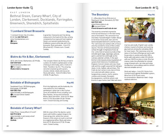 London Oyster Guide by Colin Pressdee, Shellfish Association of Great Britain, published by Graffeg