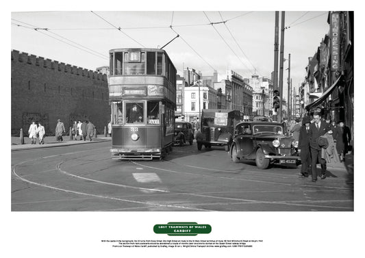 Lost Tramways of Wales Poster - Cardiff Castle