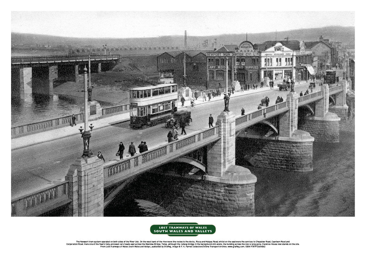 Lost Tramways of Wales Poster - Newport