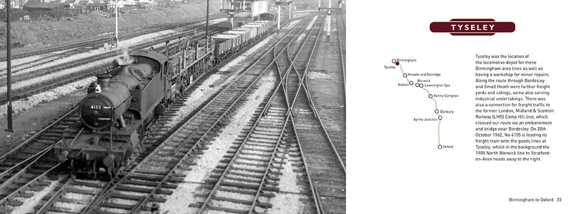 Lost Lines Birmingham to Oxford - Lost Lines of England by Roger Norfolk, published by Graffeg. Tyseley