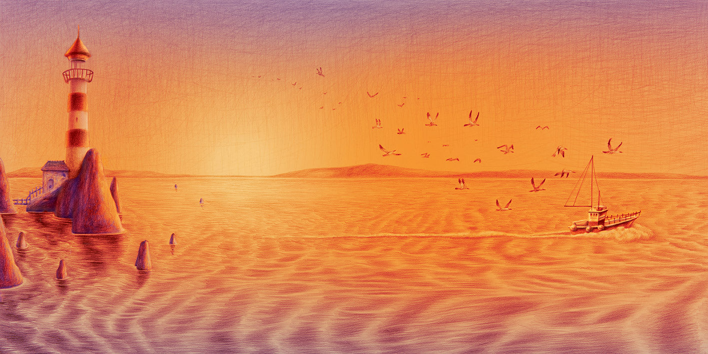 Molly and the Stormy Sea by Malachy Doyle and Andrew Whitson picture book page
