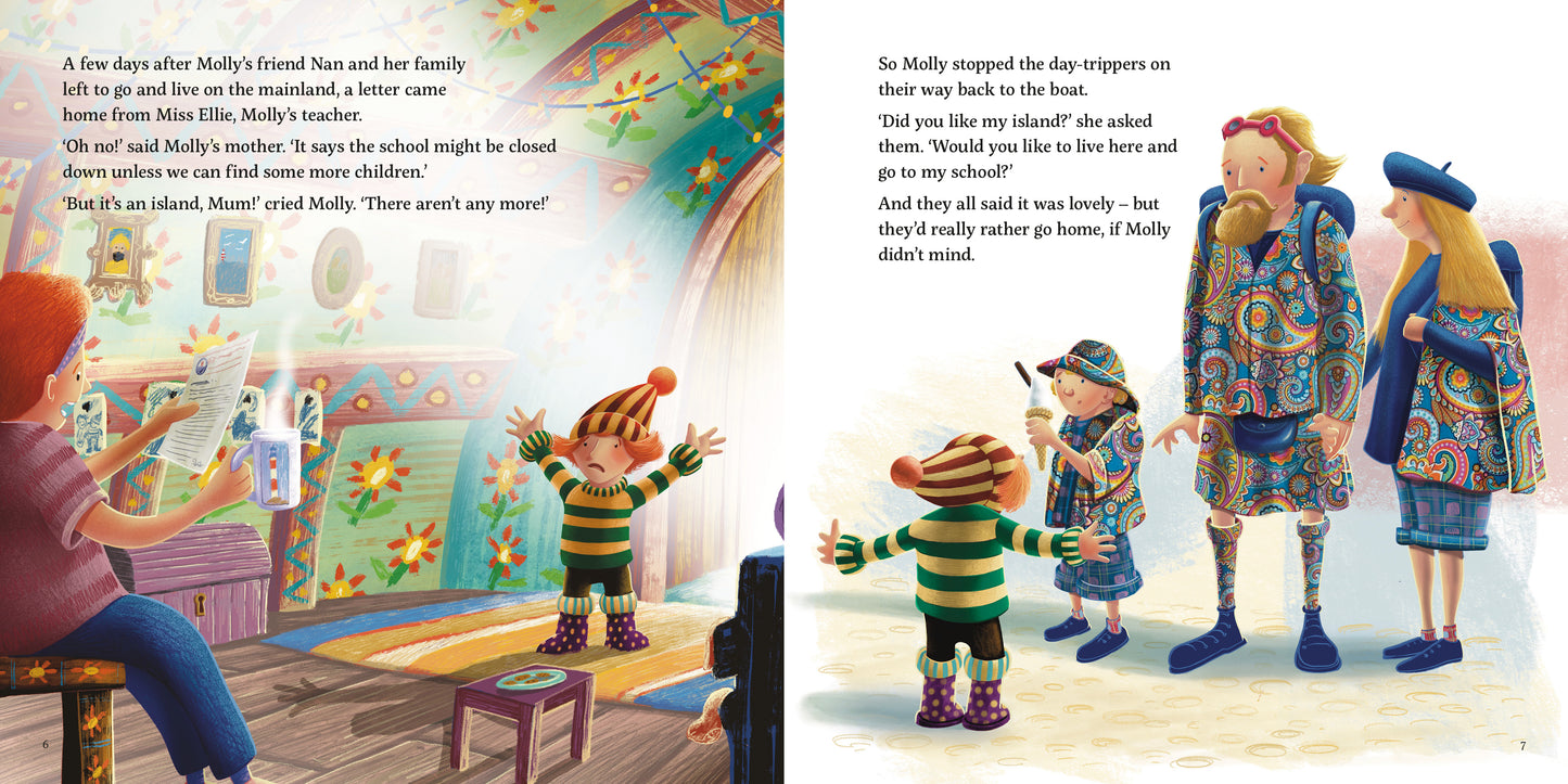 Molly and the Shipwreck by Malachy Doyle and Andrew Whitson picture book about refugees page