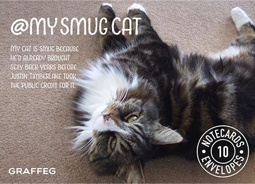My Smug Cat Notecard Pack