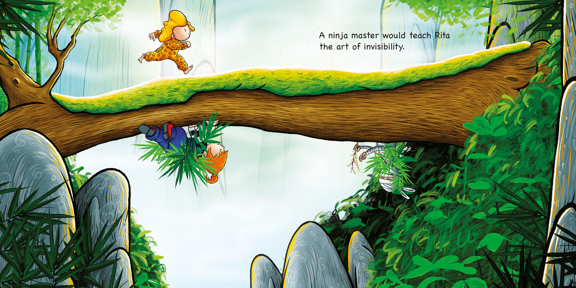 Rita wants a Ninja by Máire Zepf and Andrew Whitson, published by Graffeg picture book page