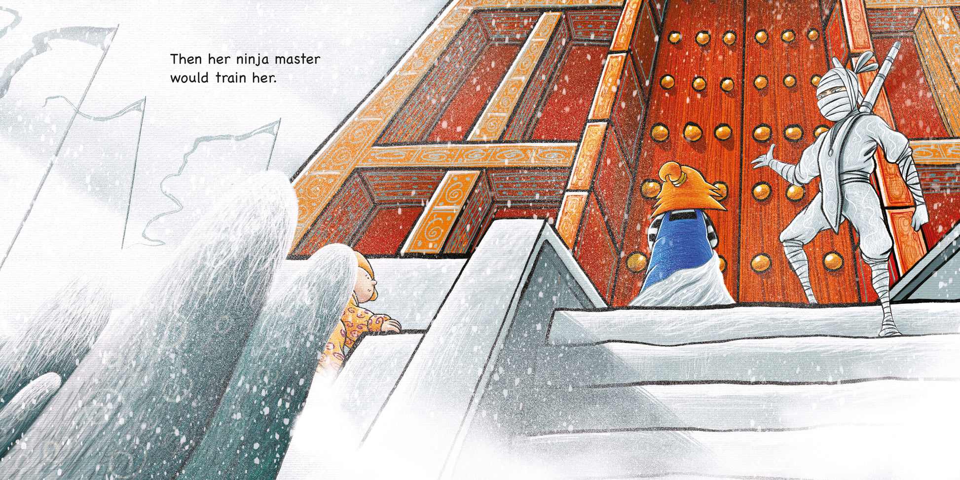 Rita wants a Ninja by Máire Zepf and Andrew Whitson, published by Graffeg picture book page
