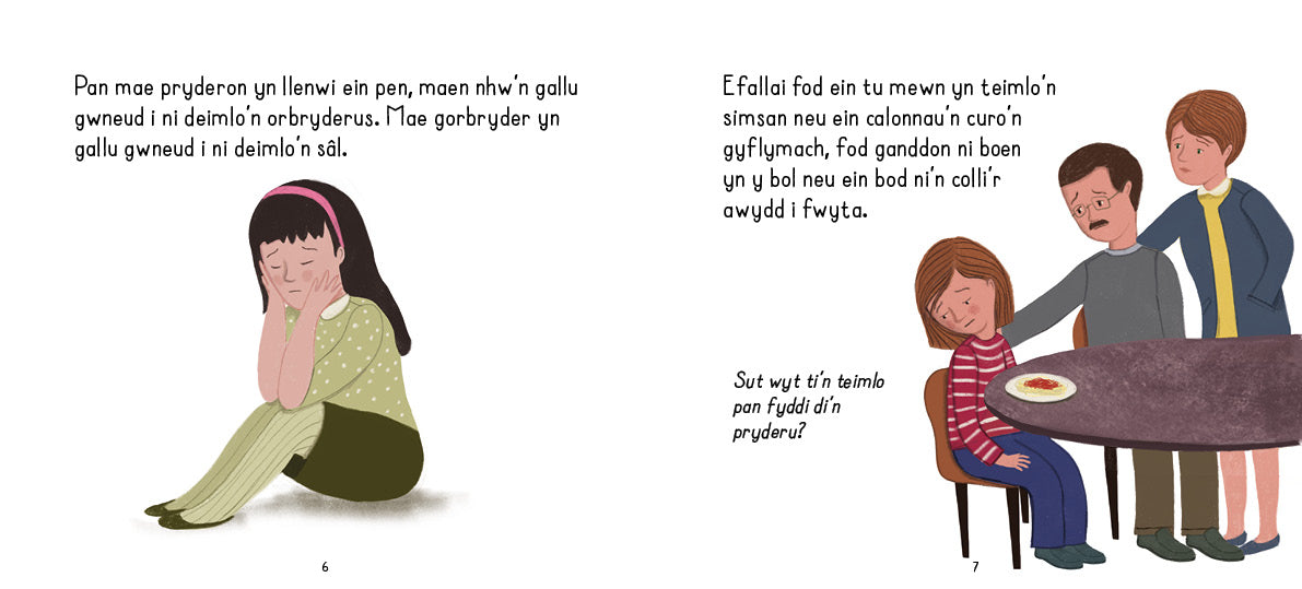 Cwestiynau a Theimladau Ynghylch Pryderon