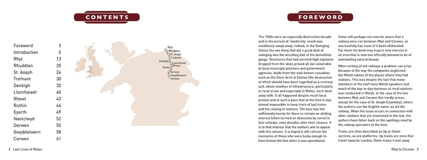 Lost Lines of Wales: Rhyl to Corwen by Paul Lawton and David Southern, published by Graffeg