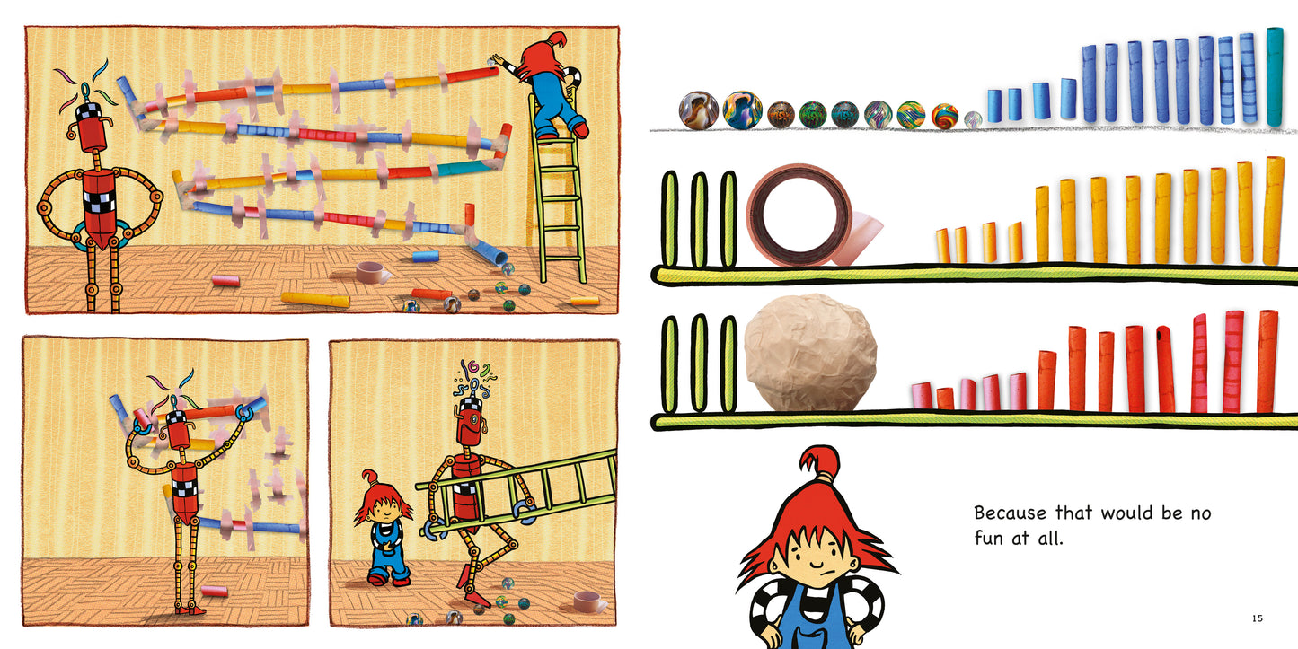 Rita wants a Robot by Máire Zepf and Andrew Whitson, published by Graffeg picture book page