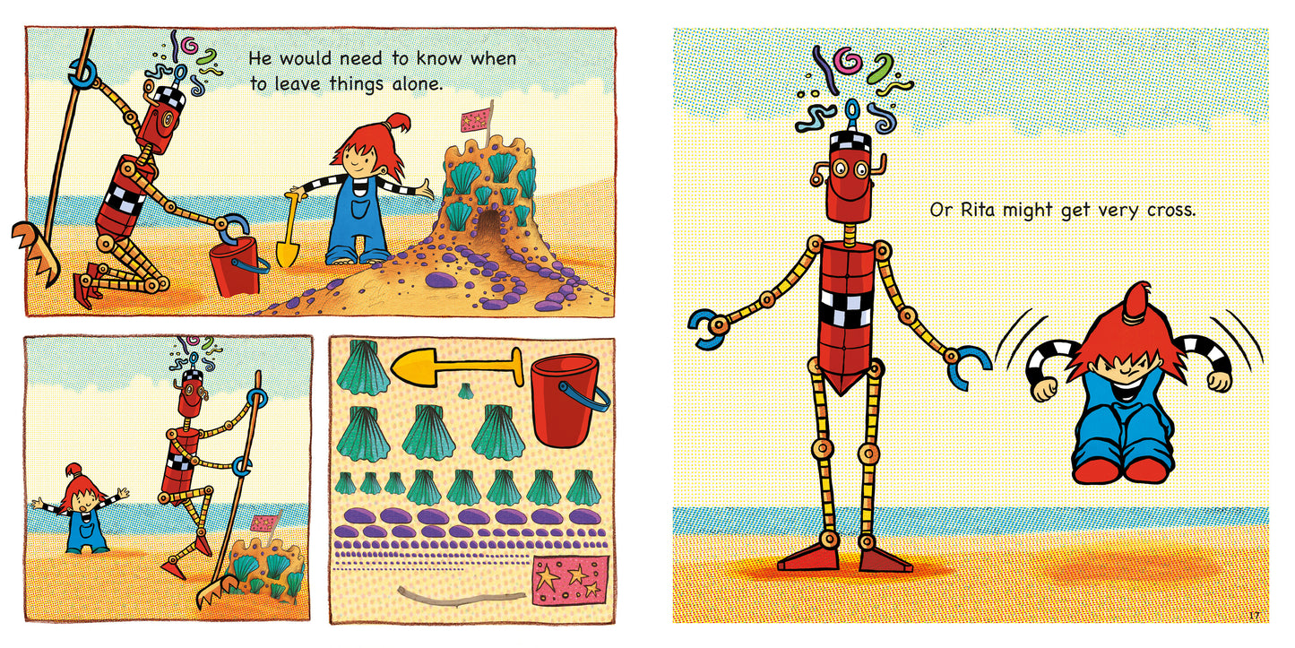 Rita wants a Robot by Máire Zepf and Andrew Whitson, published by Graffeg picture book page