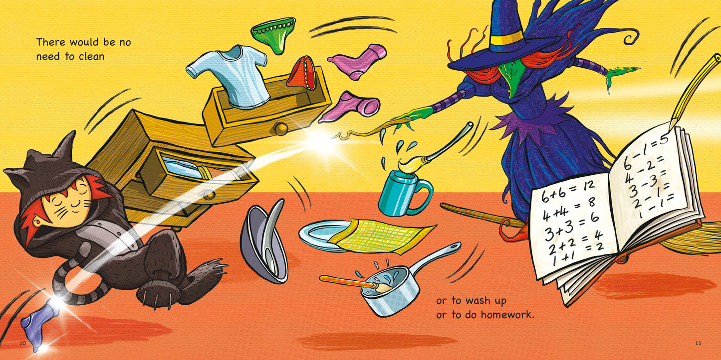Rita wants a Witch by Máire Zepf and Mr Ando, Andrew Whitson, published by Graffeg halloween picture book page
