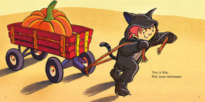 Rita wants a Witch by Máire Zepf and Mr Ando, Andrew Whitson, published by Graffeg halloween picture book page
