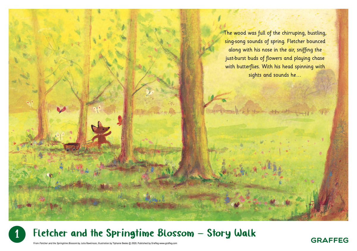 Fletcher and the Springtime Blossom Story Walk Pack Graffeg Books
