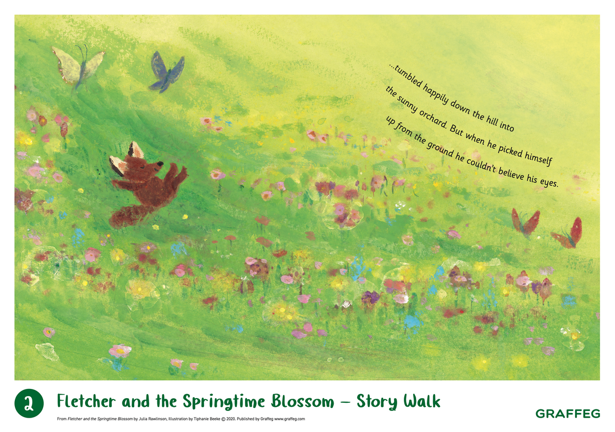 Fletcher and the Springtime Blossom Story Walk Pack Graffeg Books
