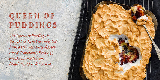 Flavours of England Puddings Gilli Davies Huw Jones published by Graffeg Queen of Puddings