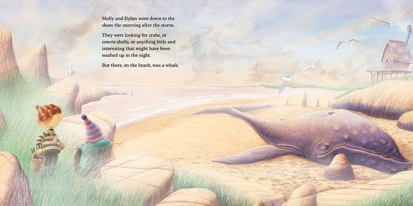 Molly and the Whale by Malachy Doyle and Andrew Whitson picture book page