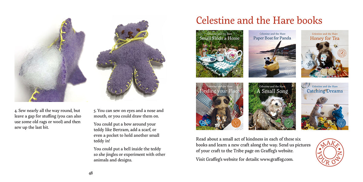 Bertram like to Sew Celestine and the Hare Karin Celestine published by Graffeg