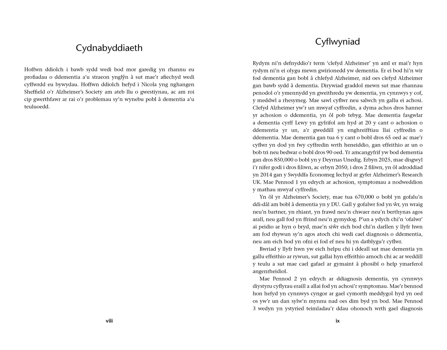 Pan fo rhywun annwyl â Dementia