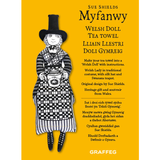 Welsh Doll Tea Towel