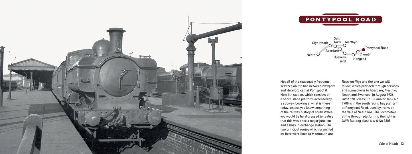 Lost Lines of Wales: Vale of Neath by Tom Ferris, published by Graffeg. Pontypool Road