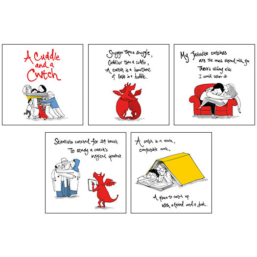 A Cuddle and a Cwtch Greetings Cards