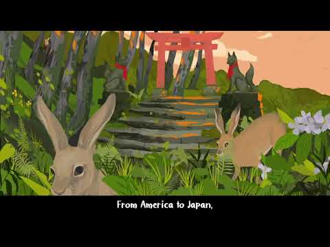 Leap, Hare, Leap by Dom Conlon and Anastasia Izlesou book trailer environmental poetic picture book