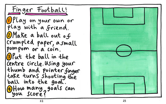 Fun for Fingers by Anna Bruder published by Graffeg Finger Football